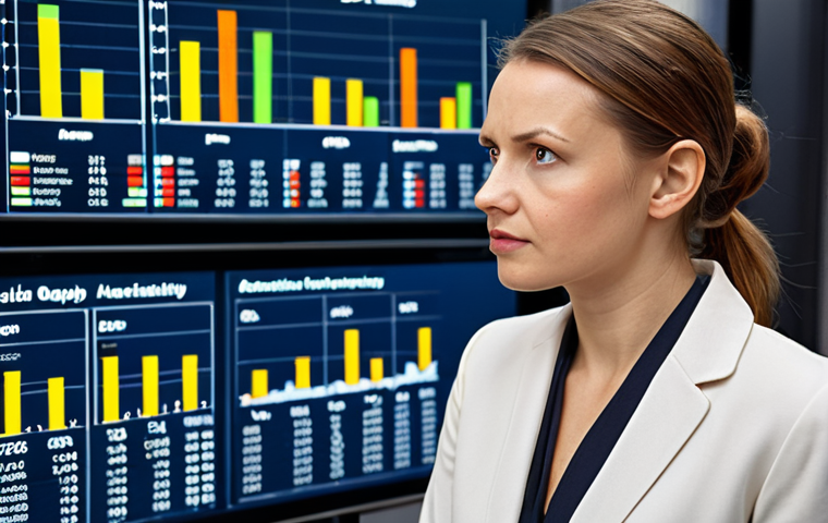 **
Prompt: A dynamic businesswoman confidently negotiating with a supplier. Close-up, detailed facial expression showing determination. Background: modern office, graphs displaying market trends, emphasis on data analysis. Modern Polish attire.
**